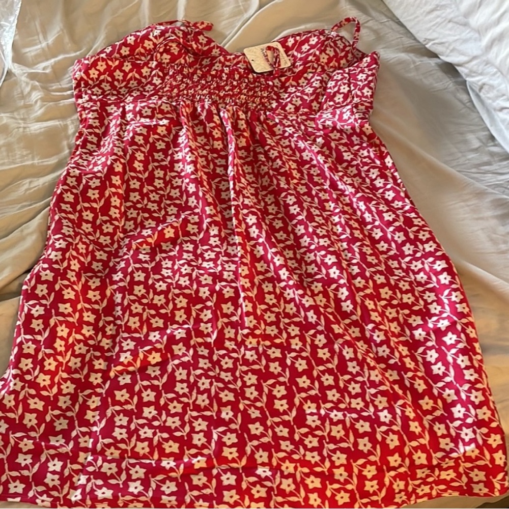 NWT - Free People Cherry Combo Slip Dress - Picture 2 of 3